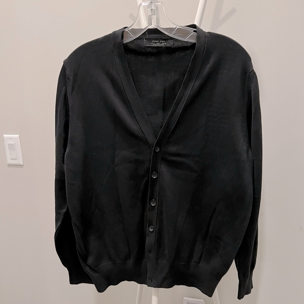 ZARA MAN Classic Cardigan in black size M